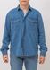 Сорочка з довгим рукавом чоловіча WHITNEY E-G519 CARIN BLUE джинсова котонова, колір Синій, розмір S
