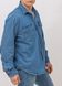 Сорочка з довгим рукавом чоловіча WHITNEY E-G519 CARIN BLUE джинсова котонова, колір Синій, розмір S