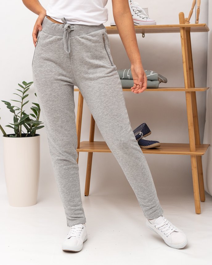 Спортивні брюки жіночі JOGGY J7355 GREY MEL, колір Сірий, розмір XS