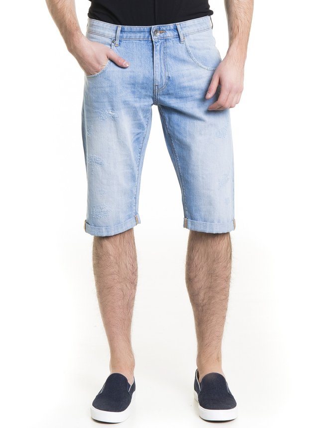 Шорти джинсові чоловічі BS CONNER BERMUDAS 201 L BLUE, розмір 28
