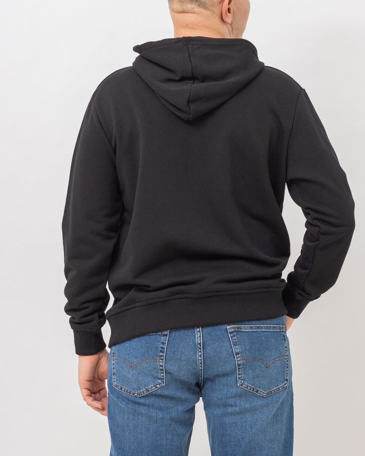 Кофта мужская V 62563-30112 BLACK худи с капюшоном, цвет Черный, размер S
