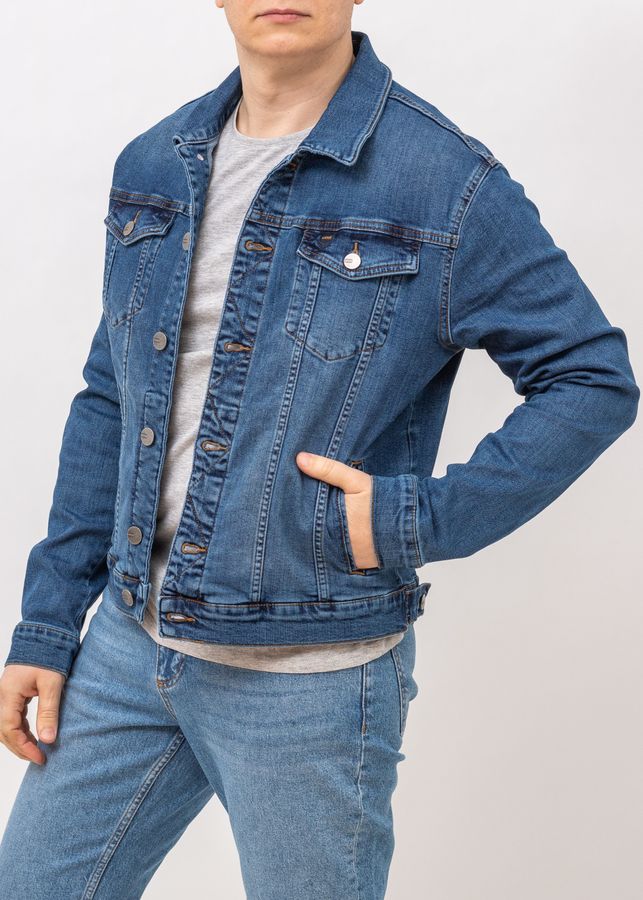 Куртка джинсова чоловіча V 96234-09062 Y1V62 DARK BLUE DNM, колір Темний джинс, розмір M