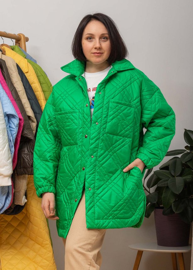 Куртка женская MIHOS R0202 GREEN, цвет Зеленый, размер ONE