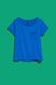 Футболка женская MOODO L-TS-4050 BLUE хлопковая с карманом, цвет Синий, размер XS