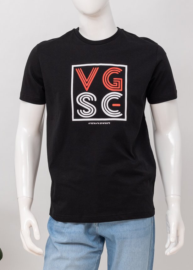 Футболка мужская V 62220-03370 SIYAH "VGSC", цвет Черный, размер S