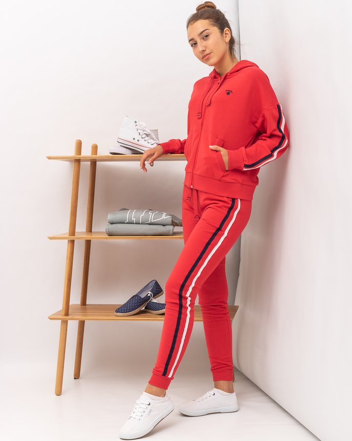 Спортивный костюм женский JOGGY J6533+ J6562 RED, цвет Красный, размер XS