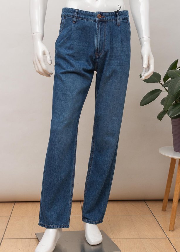 Джинсы мужские WHITNEY E-X399-K6 FOLD D BLUE, цвет Темный джинс, размер 28